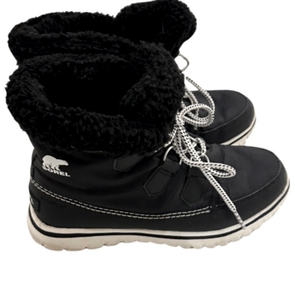 Sorel Cozy Carnival Coated Waterproof Boots Black Size 6 - Picture 7 of 11